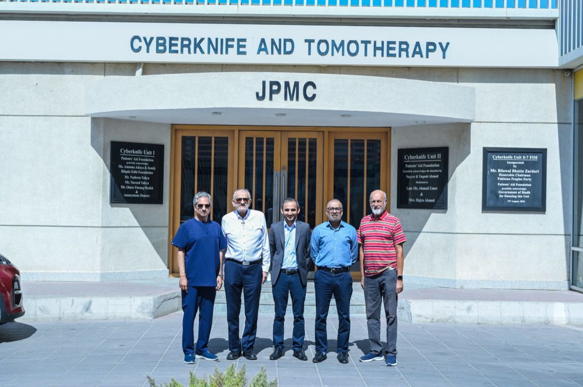 JPMC Karachi - Cyberknife and Tomotherapy building where the Comprehensive Stroke Center will be established